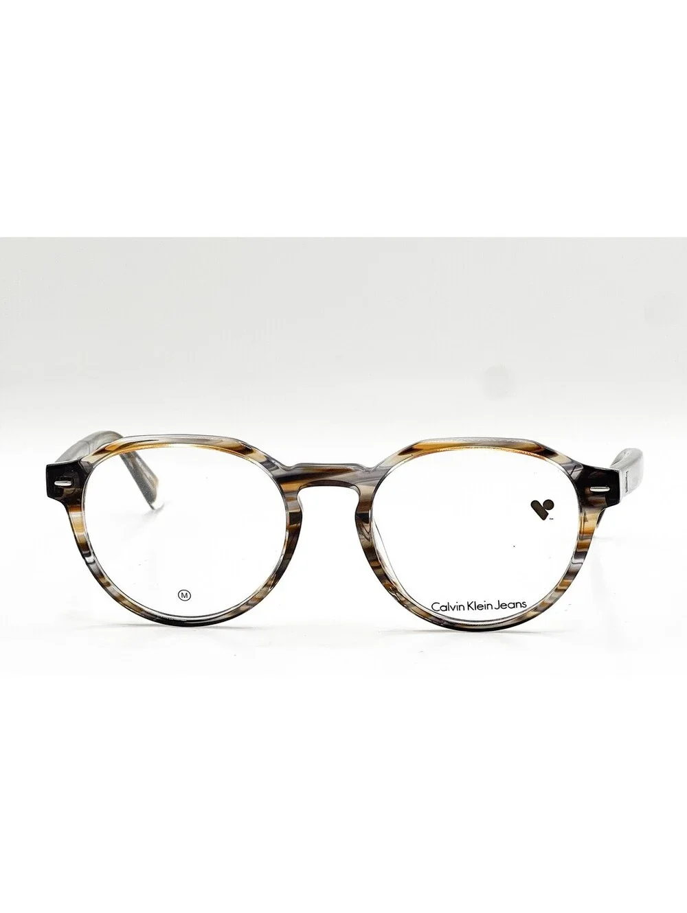 Calvin Klein Jeans Ckj23627 259 Brown Round Authentic Eyeglass Frames 51-19